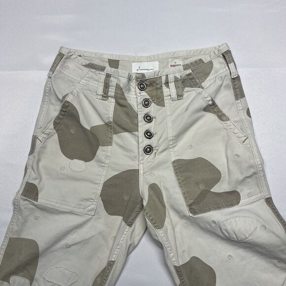 ANTHROPOLOGIE Pants The Wanderer Camo Sz 28 / 6 - Picture 5 of 9